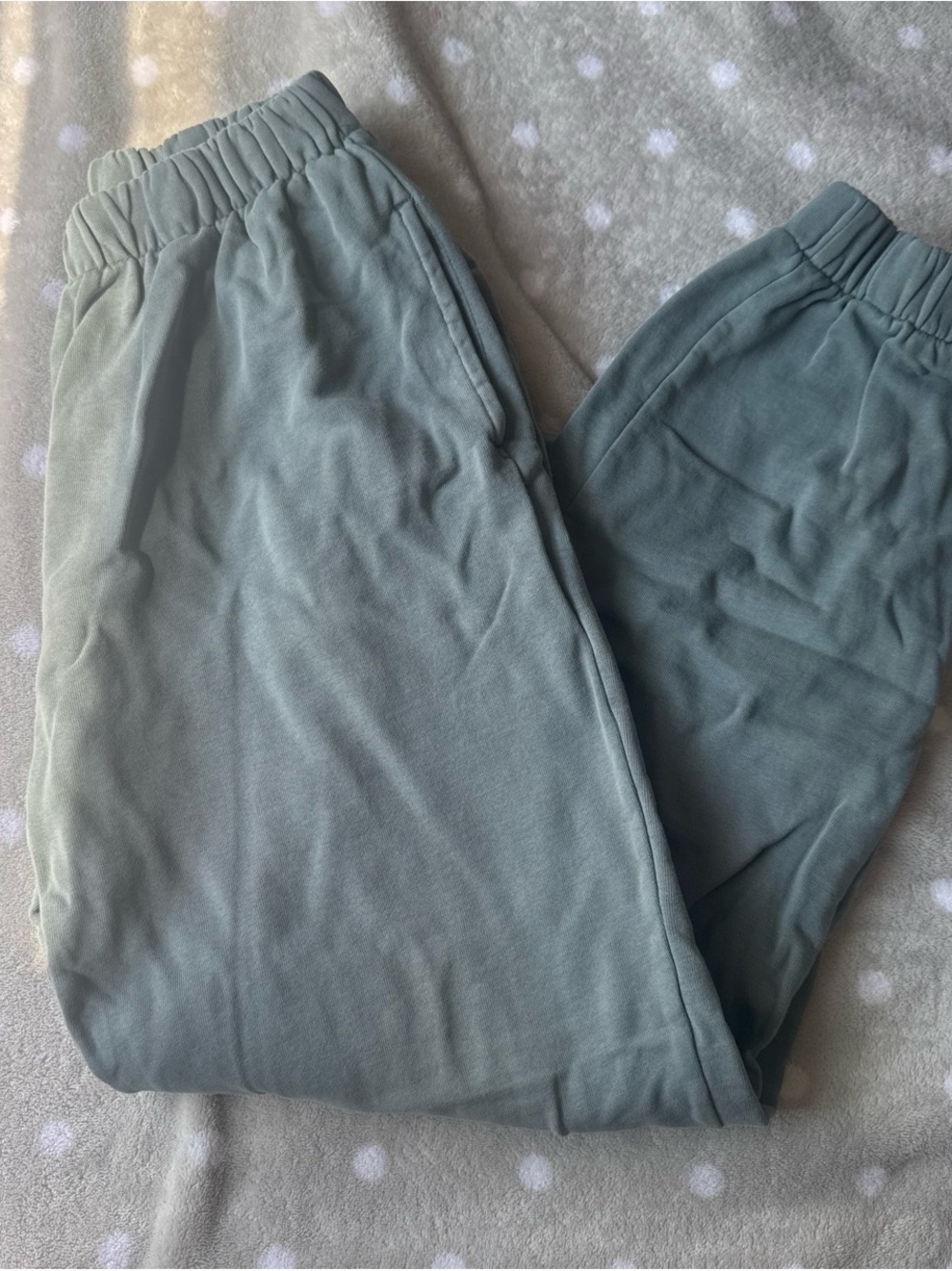 Brandy Melville Sage Green Elastic Waist Joggers